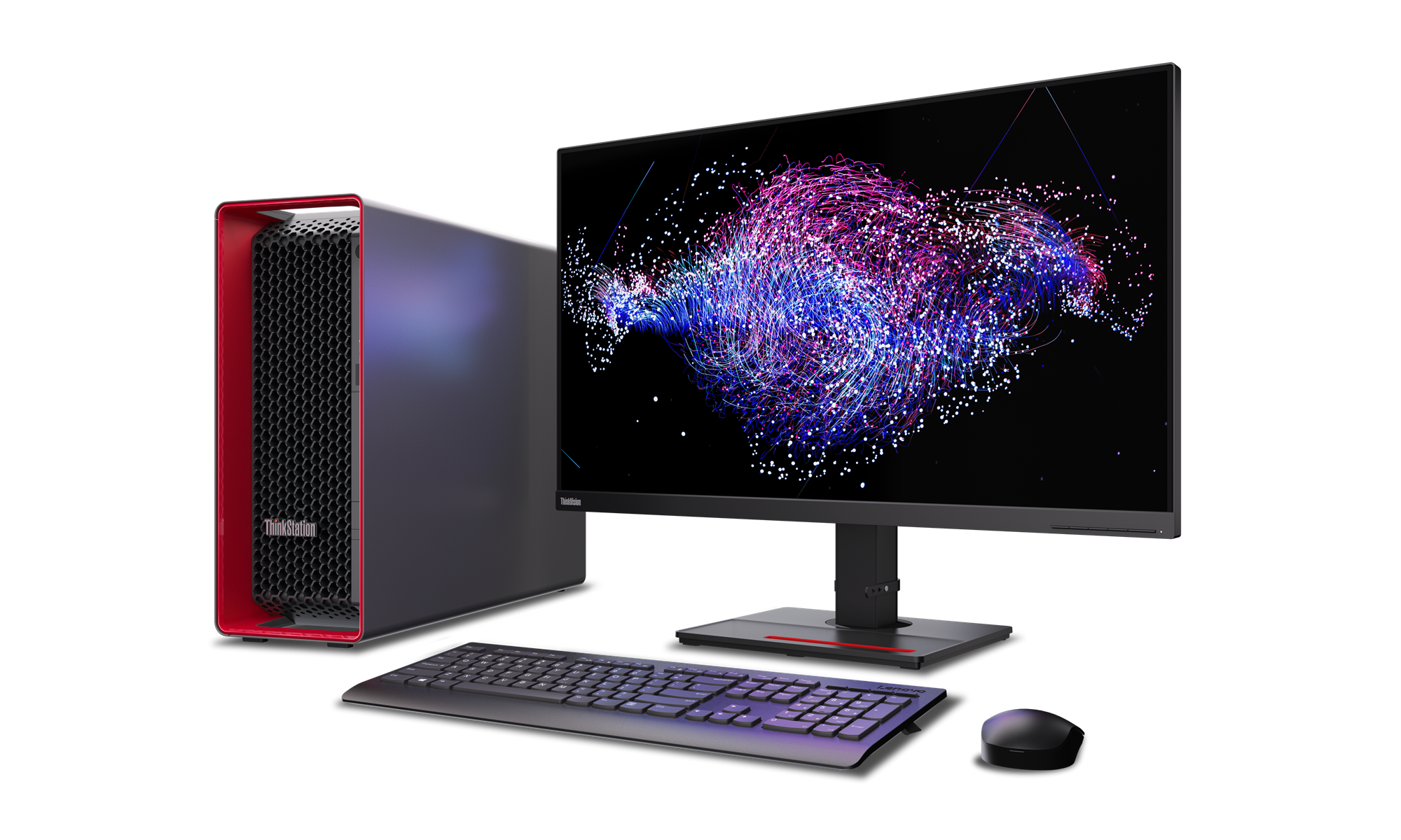 Lenovo thinkstation p8 tower 30hh009vge sprednji pogled delovna postaja