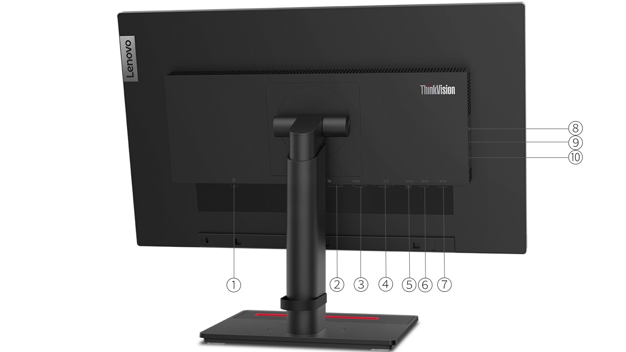 LENOVO THINKVISION T23I-10. 23” LCD monitor With 4 USB ports. newest Cables Included