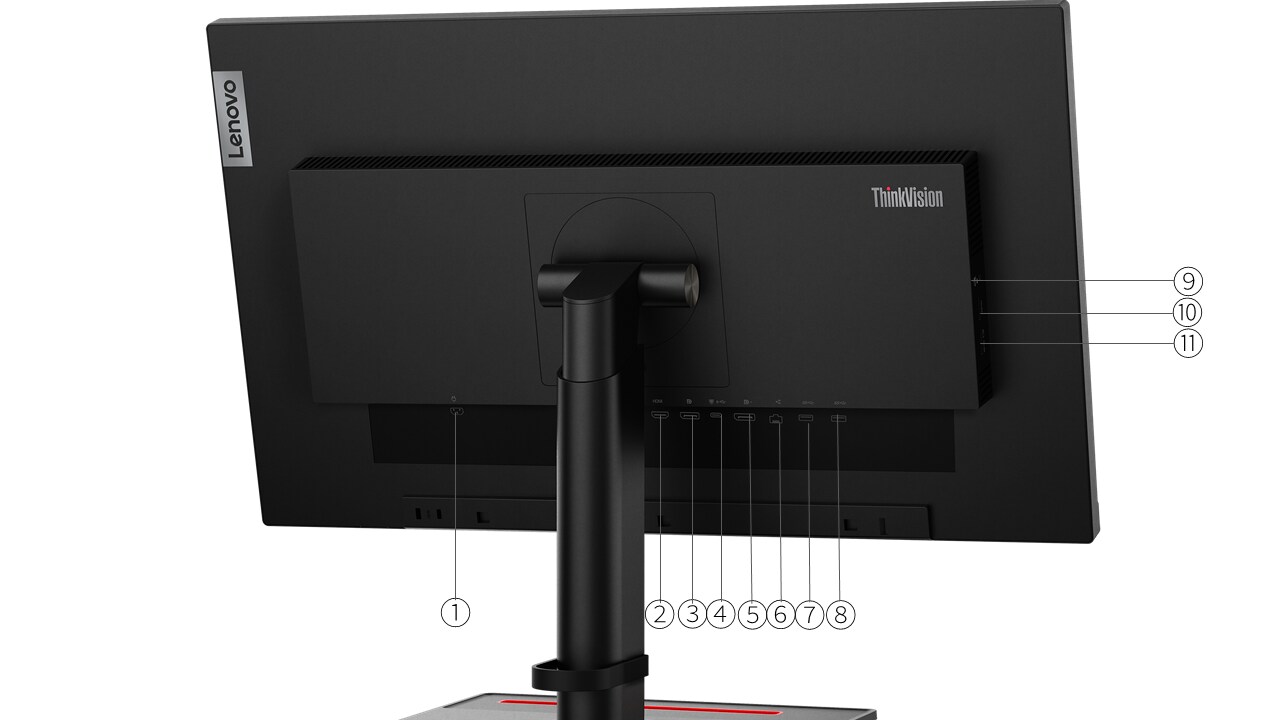 Lenovo ThinkVision P24h-30 Monitor Professionale Da 24 Pollici - Schermo WLED, Risoluzione QHD, Colore Nero